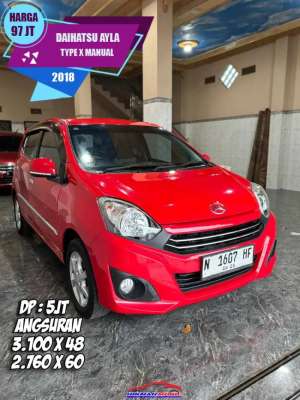 Jual bekas DAIHATSU AYLA X 2018 MANUAL,lokasi di Malang Kota