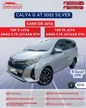 Jual bekas DP 5 Juta Calya G AT 2022 Silver,lokasi di Jakarta Selatan