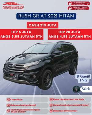 Jual bekas DP 5 Juta Rush GR AT 2021 Hitam,lokasi di Jakarta Selatan