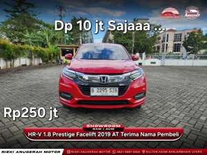 Jual bekas Dp ringan HR-V 1.8 Prestige Facelift 2019 Automatic AT,lokasi di Banjarmasin Kota