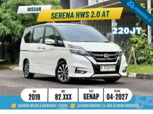 Jual bekas Facelift Nissan Serena HWS 2.0 AT 2019 PutihBiante Voxy,lokasi di Jakarta Selatan