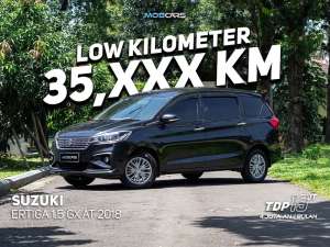 Jual bekas FREE GARANSI MESIN 2 TH ERTIGA 1.5 GX AT 2018 HITAM,lokasi di Jakarta Timur