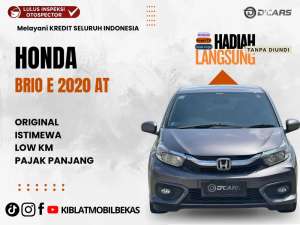 Jual bekas HONDA BRIO AUTOMATIC 2020 LOW KM ORIGINAL ISTIMEWA,lokasi di Yogyakarta Kota
