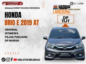 Jual bekas HONDA BRIO E AUTOMATIC 2019 ORIGINAL DP MINIM,lokasi di Sleman Kab.