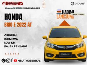 Jual bekas HONDA BRIO E AUTOMATIC 2022 LOW KM ORIGINAL,lokasi di Semarang Kota