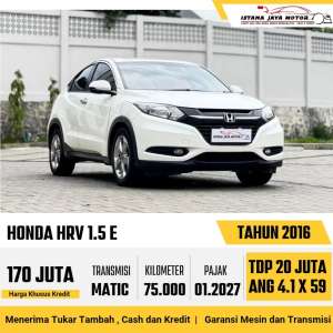 Jual bekas Honda HR-V 2016,lokasi di Jakarta Barat