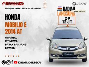 Jual bekas HONDA MOBILIO E AUTOMATIC 2014 LOW KM ORIGINAL ISTIMEWA,lokasi di Surakarta Kota