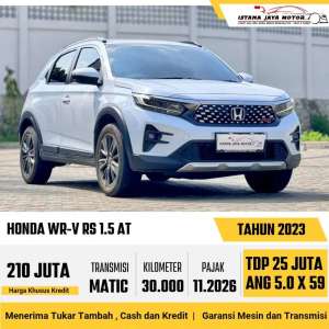 Jual bekas Honda WR-V RS CVT 1.5 Automatic NIK 2023 Putih,lokasi di Jakarta Barat