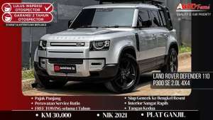 Jual bekas Land Rover Defender 110 P300 SE 2.0L 4x4 NIK 2021 Indus Silver,lokasi di Jakarta Timur
