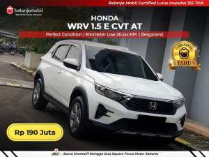 Jual bekas LOW KM 26RBHonda WR-V WRV WR V 1.5 E CVT AT 20222023,lokasi di Jakarta Pusat