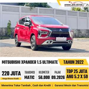 Jual bekas Mitsubishi Xpander Ultimate AT th 2022 istana jaya motor,lokasi di Jakarta Selatan