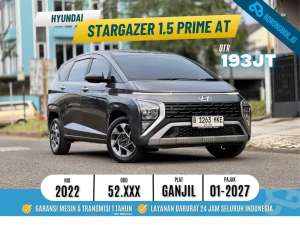 Jual bekas Mobil IritHyundai Stargazer Prime Capt Seat Metik 2022 Abu Abu,lokasi di Tangerang Kota