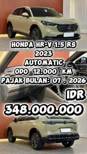 Jual bekas ODO 12.000 KMHONDA HRV HR-V RS 1.5 AT 2023 SIAP LANGSUNG PAKAI,lokasi di Jakarta Utara