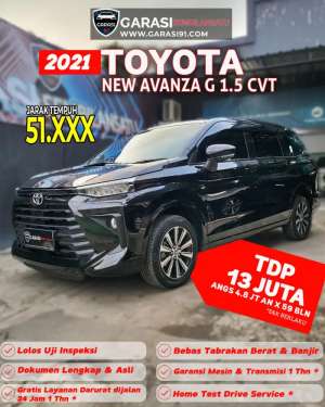 Jual bekas TDP 13 jtNew Avanza G 1.5 Cvt 2022,lokasi di Jakarta Timur