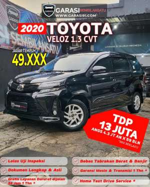 Jual bekas TDP 13 JtAvanza Veloz 1.3 Cvt 2020,lokasi di Jakarta Selatan