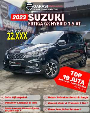 Jual bekas TDP 19 JtErtiga Gx Hybrid At 2023Km Antik,lokasi di Jakarta Utara