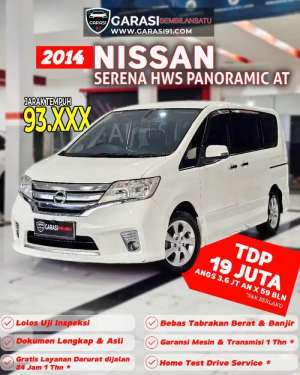 Jual bekas TDP 19 JTNISSAN SERENA HWS PANORAMIC AT 2014,lokasi di Jakarta Timur