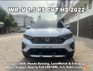 Jual bekas TDP 34 JUTA Honda WRV 1.5 RS CVT HSSensing Putih 2022 WR-V,lokasi di Medan Kota