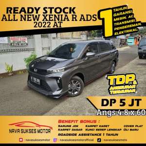 Jual bekas TDP 5Jt Angs Termurah All New Xenia R ADS 1.3 2022 Matic Abu Abu LowKm,lokasi di Jakarta Selatan
