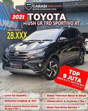 Jual bekas TDP 9 juta Toyota Rush GR TRD AT 2021 KM low,lokasi di Bekasi Kota