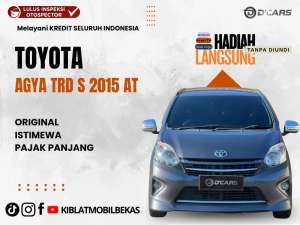 Jual bekas TOYOTA AGYA TRD S AUTOMATIC 2015 DP MINIM,lokasi di Surakarta Kota