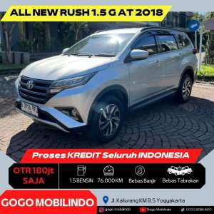 Jual bekas Toyota All New Rush G Matic 2018 ORISINIL DP Minim Xpander,lokasi di Surakarta Kota