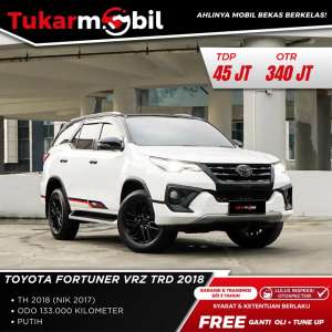 Jual bekas TOYOTA FORTUNER 2.4 VRZ TRD TAHUN 2017,lokasi di Jakarta Pusat