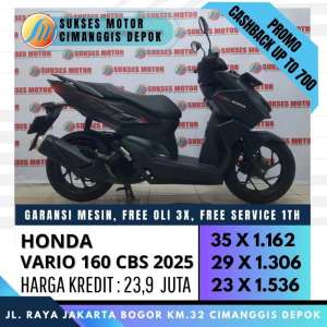 Jual bekas VARIO 160 CBS 2025 KREDIT DP 1JUTA CICILAN RINGAN SUKSES MOTOR,lokasi di Jakarta Timur