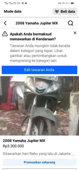 Jual bekas Assalamualaikum.,lokasi di Jakarta Selatan