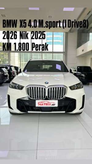 Jual bekas BMW X5 4.0 MSporti-Drive8 2026 nik25 White Siap pakai,lokasi di Jakarta Selatan