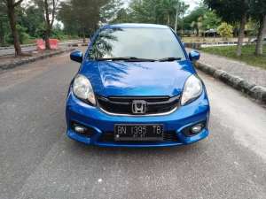 Jual bekas Brio E automatic 2017 biru,lokasi di Pangkal Pinang Kota