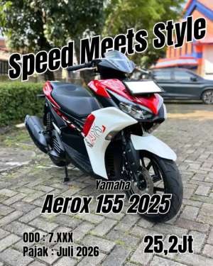 Jual bekas Cash only Aerox std 155cc 2025,lokasi di Jakarta Timur