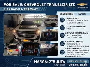 Jual bekas Chevrolet Trailblazer 20182019,lokasi di Jakarta Selatan