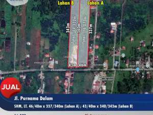 Dijual tanah tepi jalan purnama dalam, Pontianak lokasi di Pontianak Kota, tersedia melalui melalui situs Olx