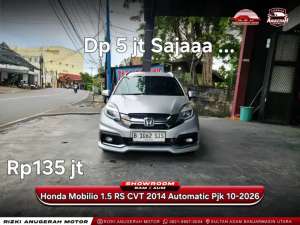 Jual bekas Dp 5 jt sajaa Honda Mobilio 1.5 RS CVT 2014 Automatic AT,lokasi di Banjarmasin Kota