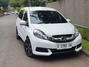 Jual bekas honda mobilio S mt manual 2014 putih mulus bandung,lokasi di Bandung Kota