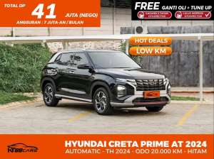 Jual bekas HYUNDAI CRETA PRIME AT 2024,lokasi di Jakarta Barat