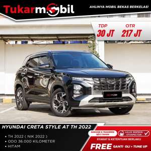 Jual bekas Hyundai Creta Style AT Tahun 2022,lokasi di Jakarta Barat