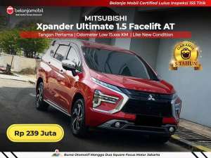 Jual bekas LOW KM 15RBMitsubishi Xpander Ultimate 1.5 Facelift AT 2023 2024,lokasi di Jakarta Utara