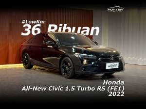 Jual bekas Low Km 36 ribuan Honda All-New Civic 1.5 Turbo RS FE1 2022,lokasi di Jakarta Selatan