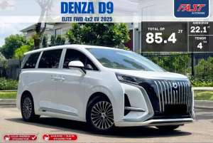 Jual bekas LOW KM.16RB TANGA PERTAMA DENZA D9 ELITE FWD 4x2 EV AT 2025,lokasi di Yogyakarta Kota