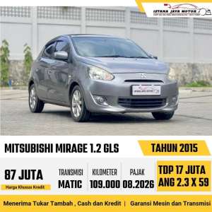 Jual bekas Mitsubishi Mirage GLS AT 2015,lokasi di Jakarta Pusat