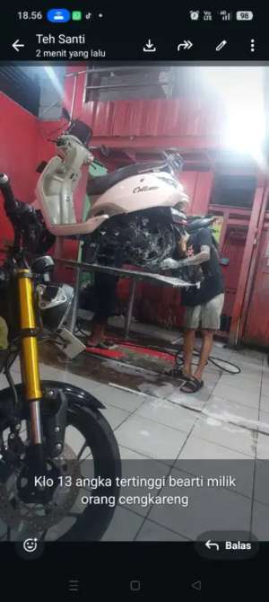 Jual bekas Motor beat TVS calistio,lokasi di Tangerang Selatan Kota