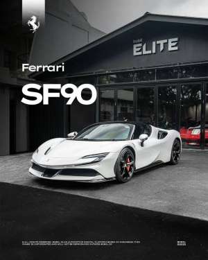 Jual bekas NIK 2023 Ferrari SF90 Stradale Bianco Avus,lokasi di Jakarta Utara