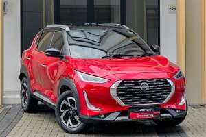 Jual bekas Nissan Magnite Premium 1.0 Turbo CVT AT Matic 2021 Merah Hitam,lokasi di Jakarta Barat