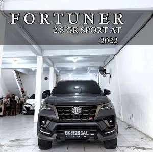 Jual bekas ODO 20RB FORTUNER 2.8 GR SPORT AT 2022 pmk 2023,lokasi di Medan Kota