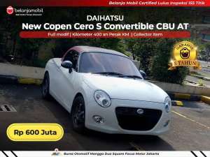 Jual bekas ODO 400 PERAK KMDaihatsu Copen Cero S Convertible CBU 20262025,lokasi di Jakarta Utara