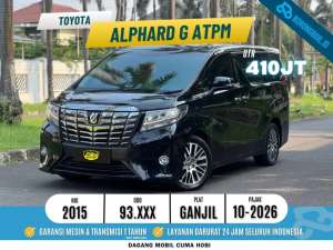 Jual bekas SERVICE RECORDS TOYOTA ALPHARD G ATPM 2015 BLACK SOLID,lokasi di Jakarta Timur