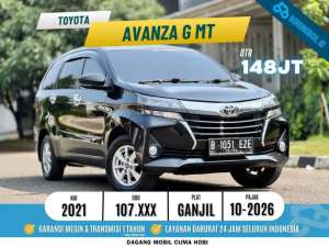 Jual bekas SIAP PAKAI AVANZA G MT 2021,lokasi di Jakarta Pusat