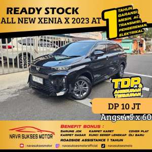 Jual bekas TDP 10 Jt Angs Termurah All New Xenia X 2023 Matic Hitam Low Km,lokasi di Jakarta Selatan